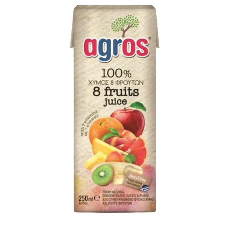 [AG017] Multivitamin 8 fruits juice 100% 250ml