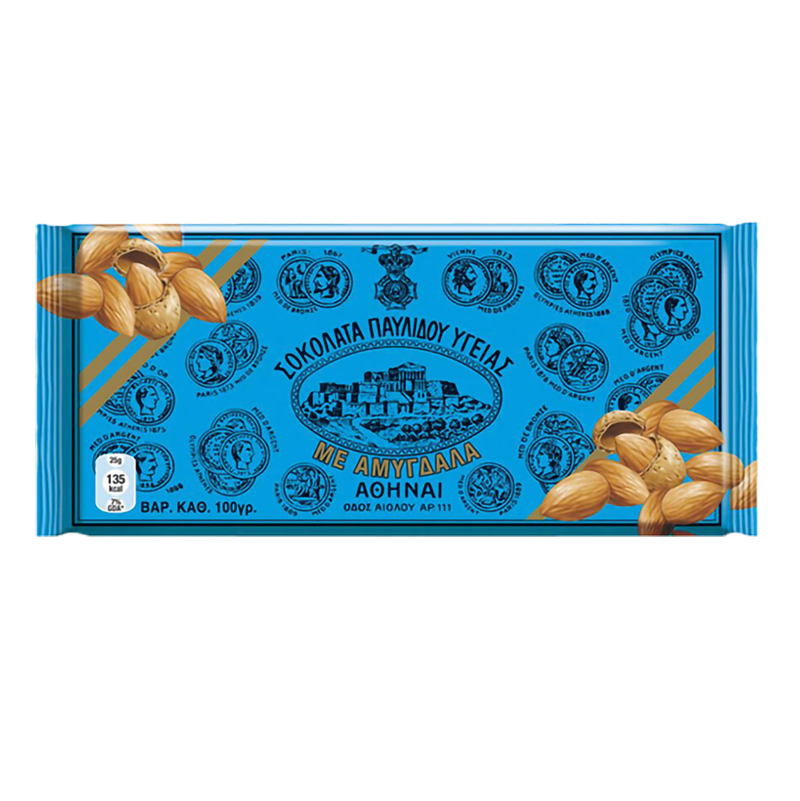 [MOND014] PAVLIDIS Dark chocolate Almonds 100g