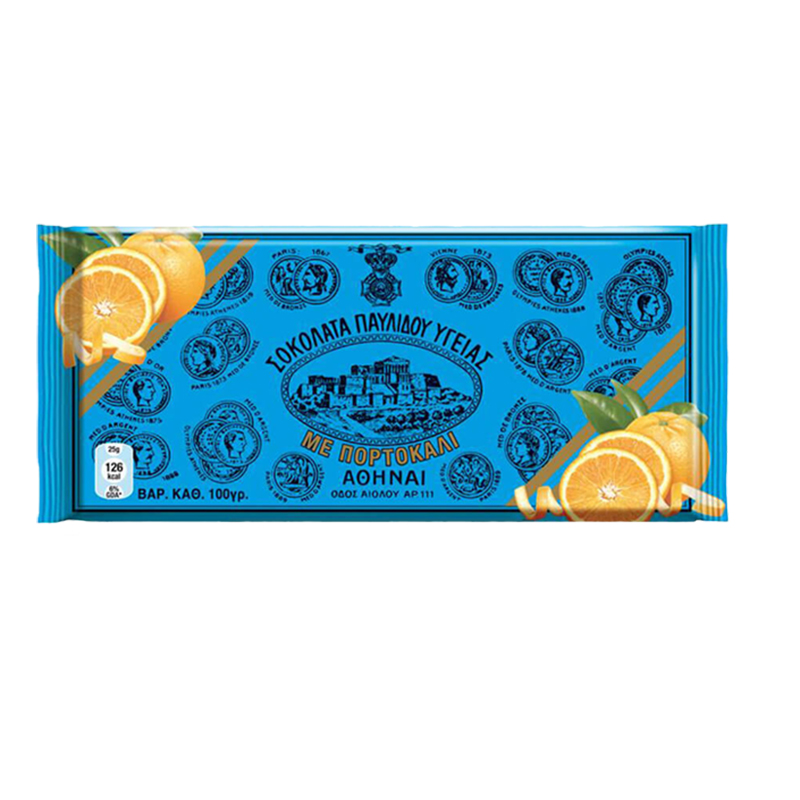 PAVLIDIS Dark chocolate Orange 100g