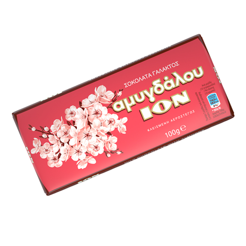 ION Milk chocolate bar with almonds 100g