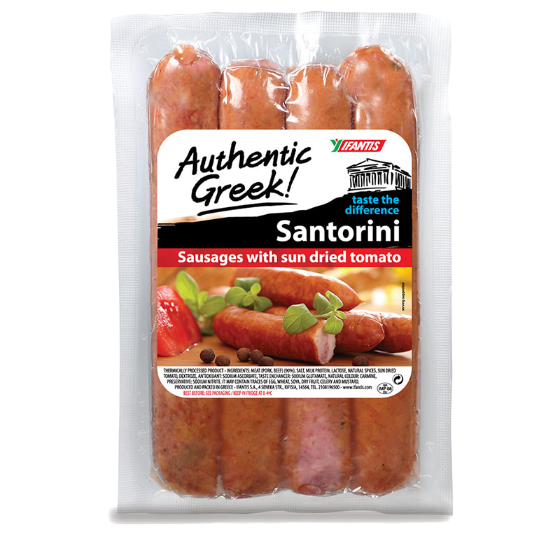 [IF011] Santorini sausages with sun-dried tomato 340g