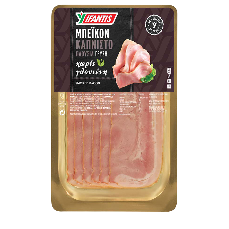 [IF007] Smoked bacon in slices 100g