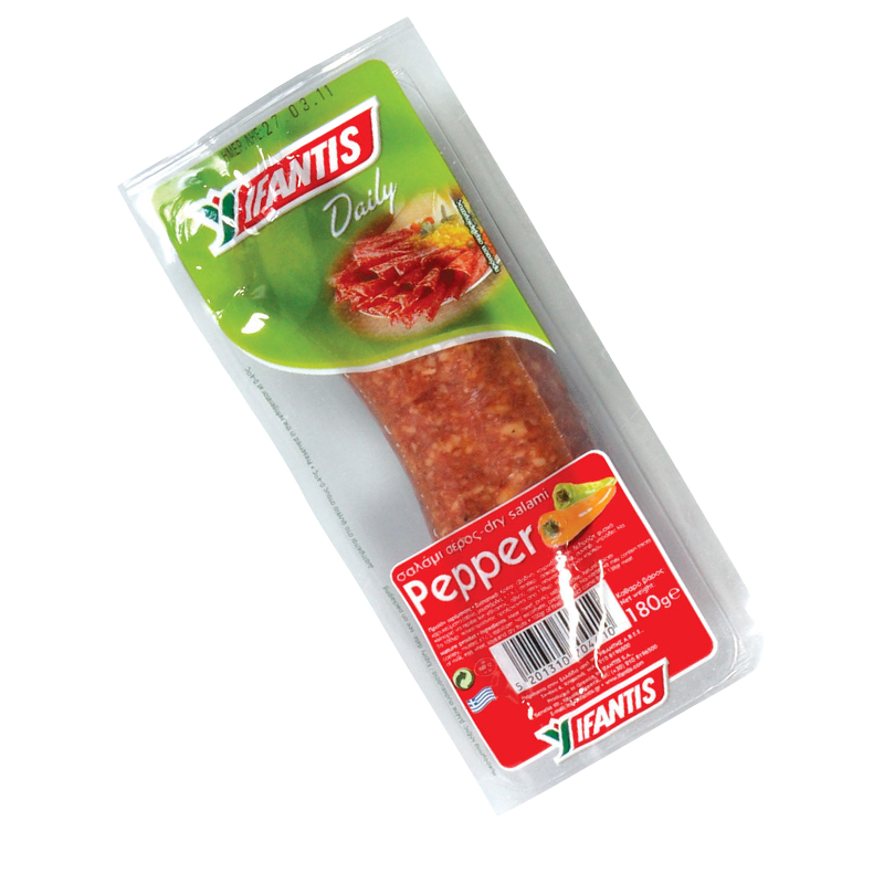 [IF063] IFANTIS Salami dry with pepper (spicy paprika) 180g