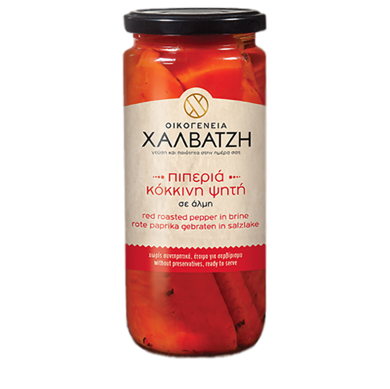 [MAK053] Red roasted peppers in brine 450g