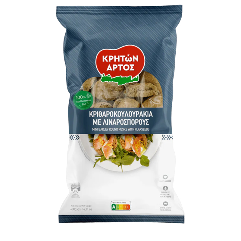 [KRA057] Mini round rusks with Flaxseeds 400g