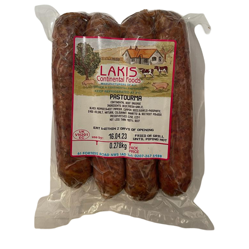 [LA001] Lakis beef pasturma sausages 290g