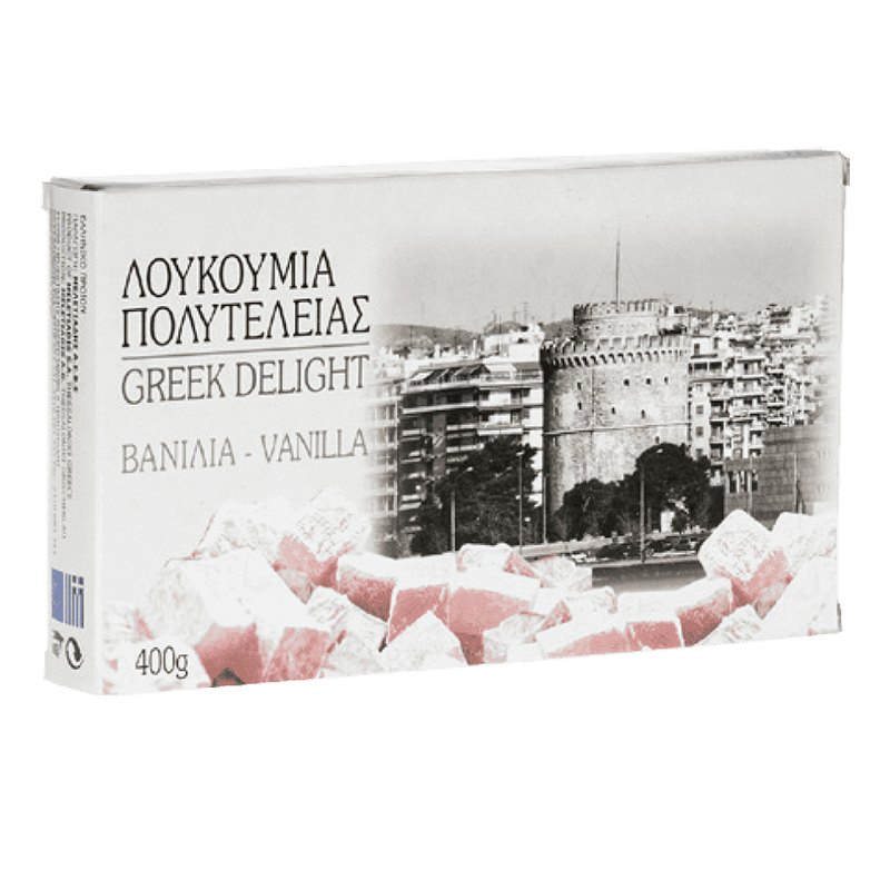 [MEL005] Greek jelly delight vanilla, loukoumi 400g