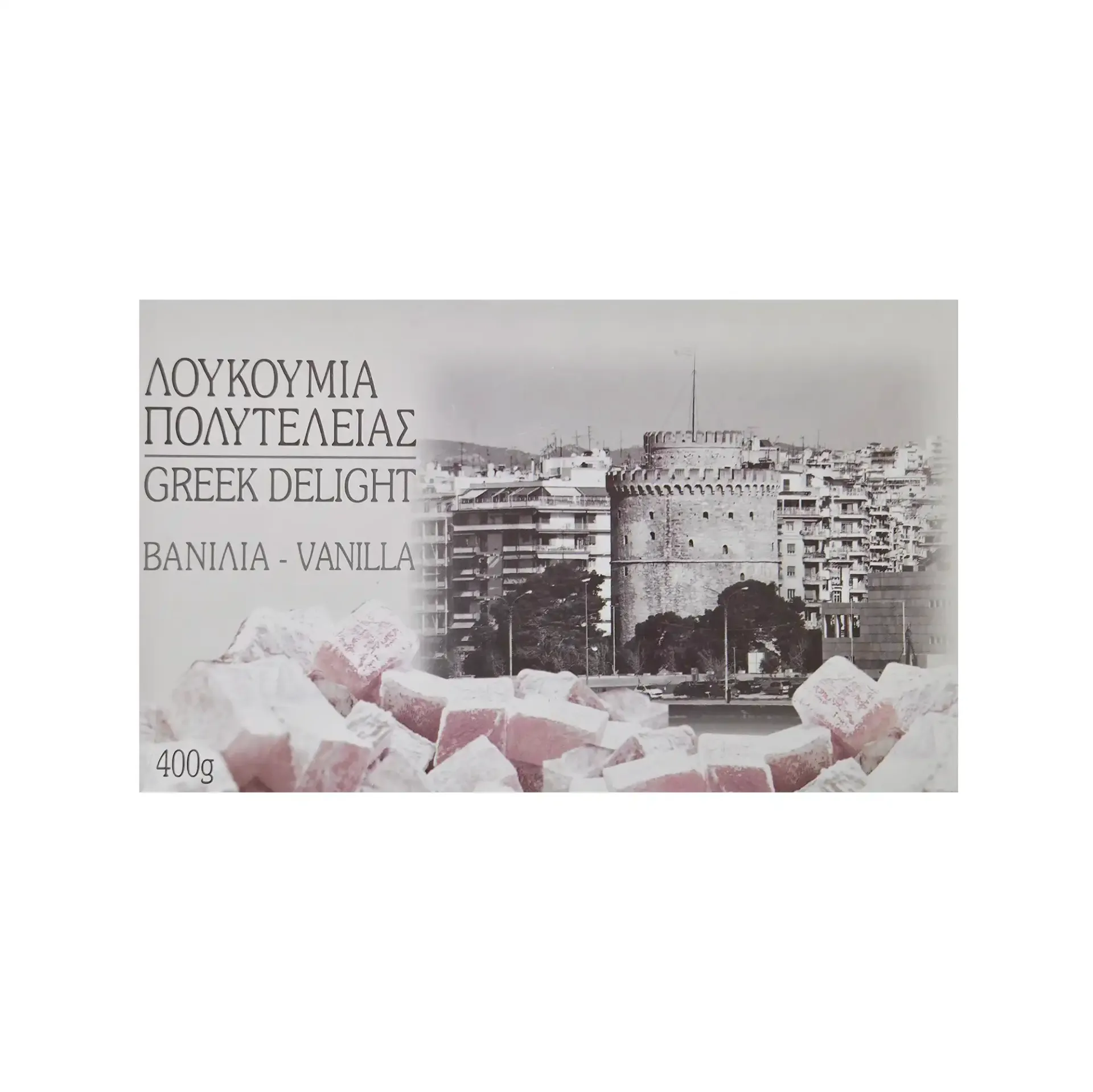 [MEL005] Greek jelly delight vanilla, loukoumi 400g