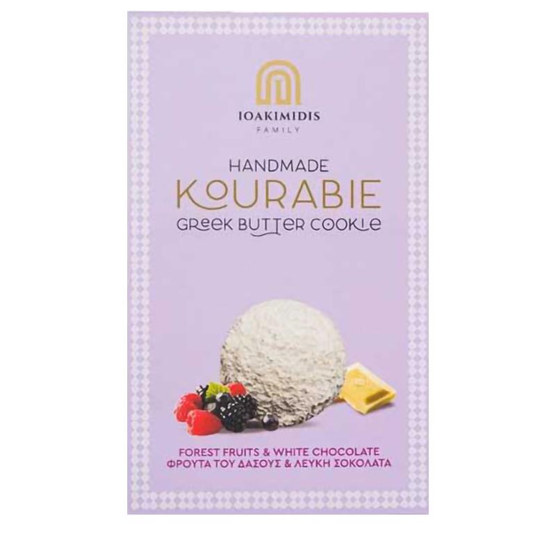 [IOAK008] IOAKIMIDIS Kourabie Forest Fuit & White Chocolate-Cookies 200g