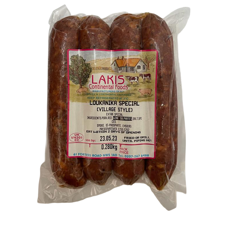 [LA002] Lakis Greek village style sausages approx 290g
