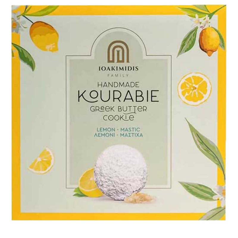 [IOAK003] IOAKIMIDIS Kourabie Lemon & Mastic-Cookies 220g