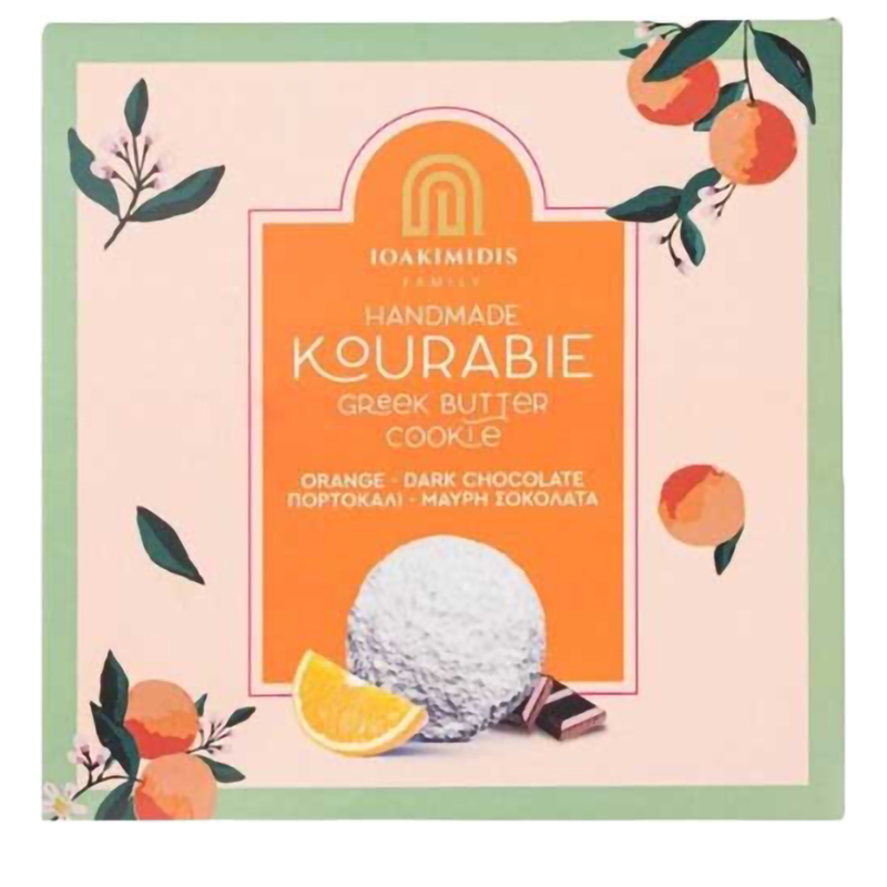IOAKIMIDIS Kourabie Orange & Dark Chocolate-Cookies 220g