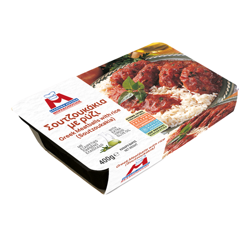 [EK015] Meatballs (soutzoukakia) with rice 400g