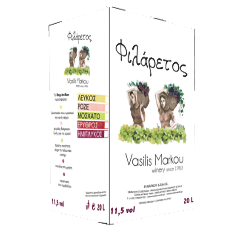 [MARK016] FILARETOS Muscat white wine Askos 5lt