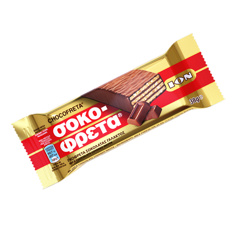 [MAR033] ION Chocofreta chocolate wafer bar 38g