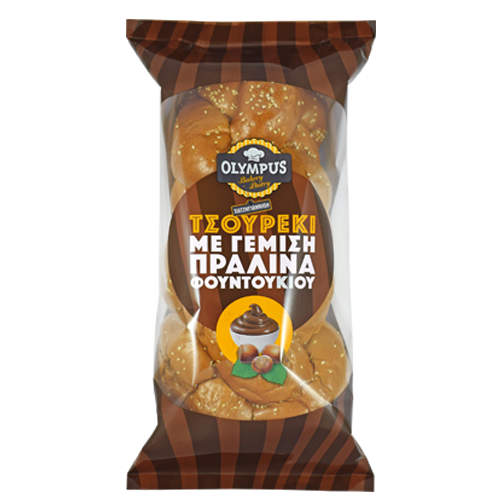 [OLYM003] Olympus Tsoureki stuffed with praline (brioche) 500g