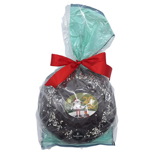 [TER029] Terkenlis Vasilopita-New Years Eve Cake covered with dark icing chocolate 900gr