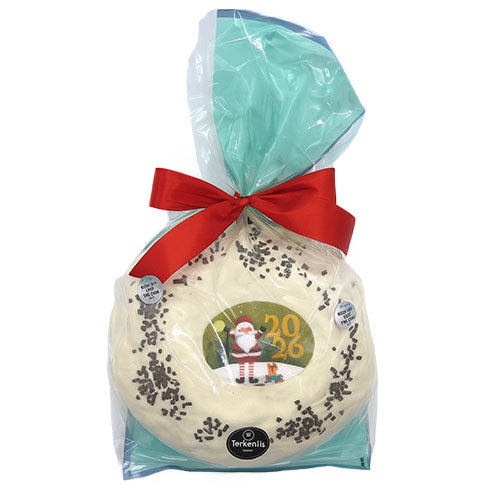 [TER014] Terkenlis Vasilopita-New Years Eve cake covered with white icing 900g