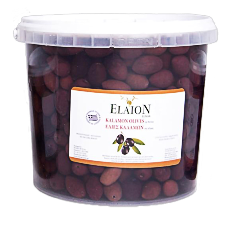 [EL013] Whole Kalamon olives, Colossal (121-140) 4.2Lt